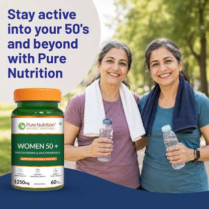 Women 50+ Multivitamins & Multiminerals 60 Veg Tablets | Senior Wellness
