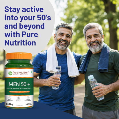 Men 50+ Multivitamins & Multiminerals 60 Veg Tablets | Senior Wellness