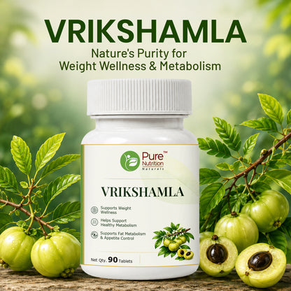 Pure Nutrition Vrikshamla Tablets | Garcinia Cambogia Herbal Support for Weight Wellness & Metabolism | Ayurvedic Supplement 