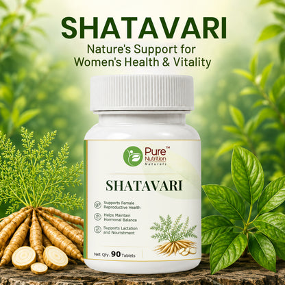 Pure Nutrition Shatavari Tablets | Ayurvedic Asparagus Racemosus Extract | Supports Women’s Wellness & Hormonal Balance