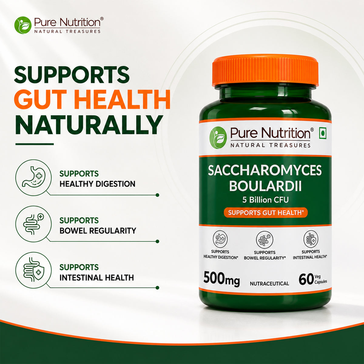 Saccharomyces Boulardii 5 Billion CFU | 60 Veg Capsules