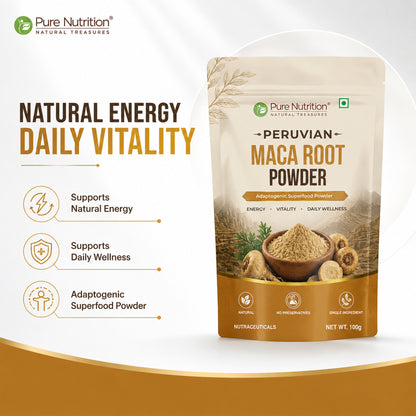 Peruvian Maca Root Powder | 100g Adaptogenic Superfood Powder