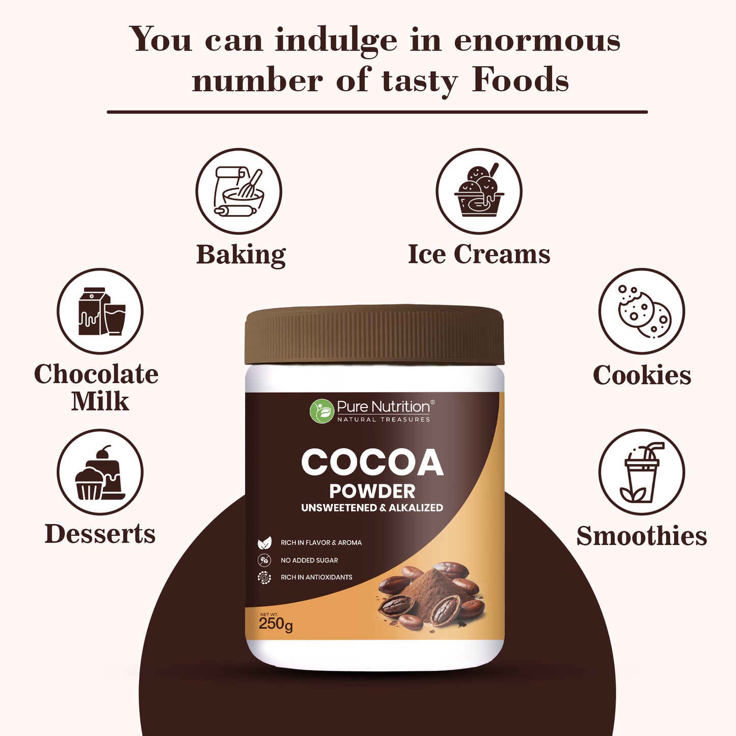 Pure Nutrition Cocoa Powder 