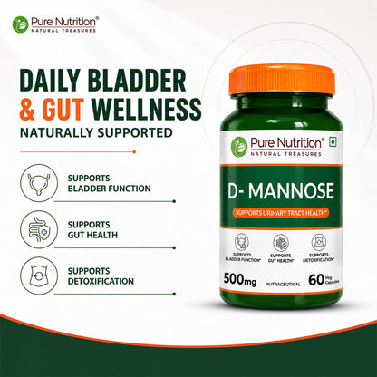 D-Mannose 500mg | 60 Veg Capsules