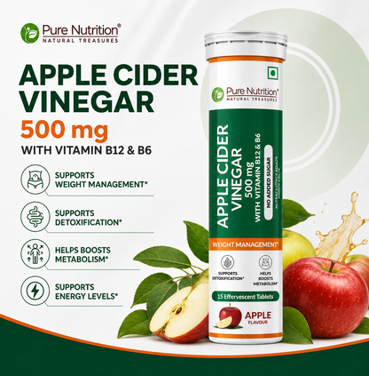 ACV Effervescent Tablet Weight Management & Gut Health | Apple Cider Vinegar
