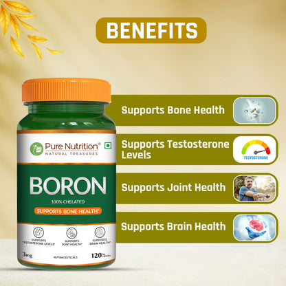 Boron 3mg (Chelated Form)