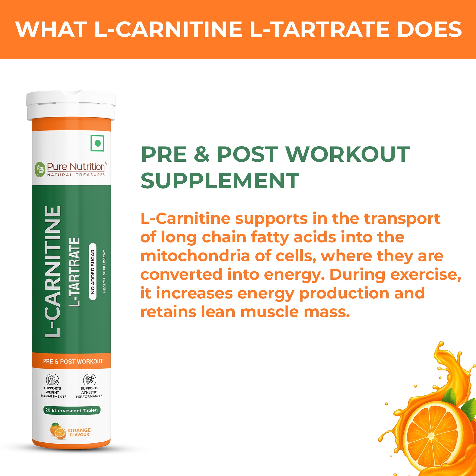 Pure Nutrition L-Carnitine supplement 