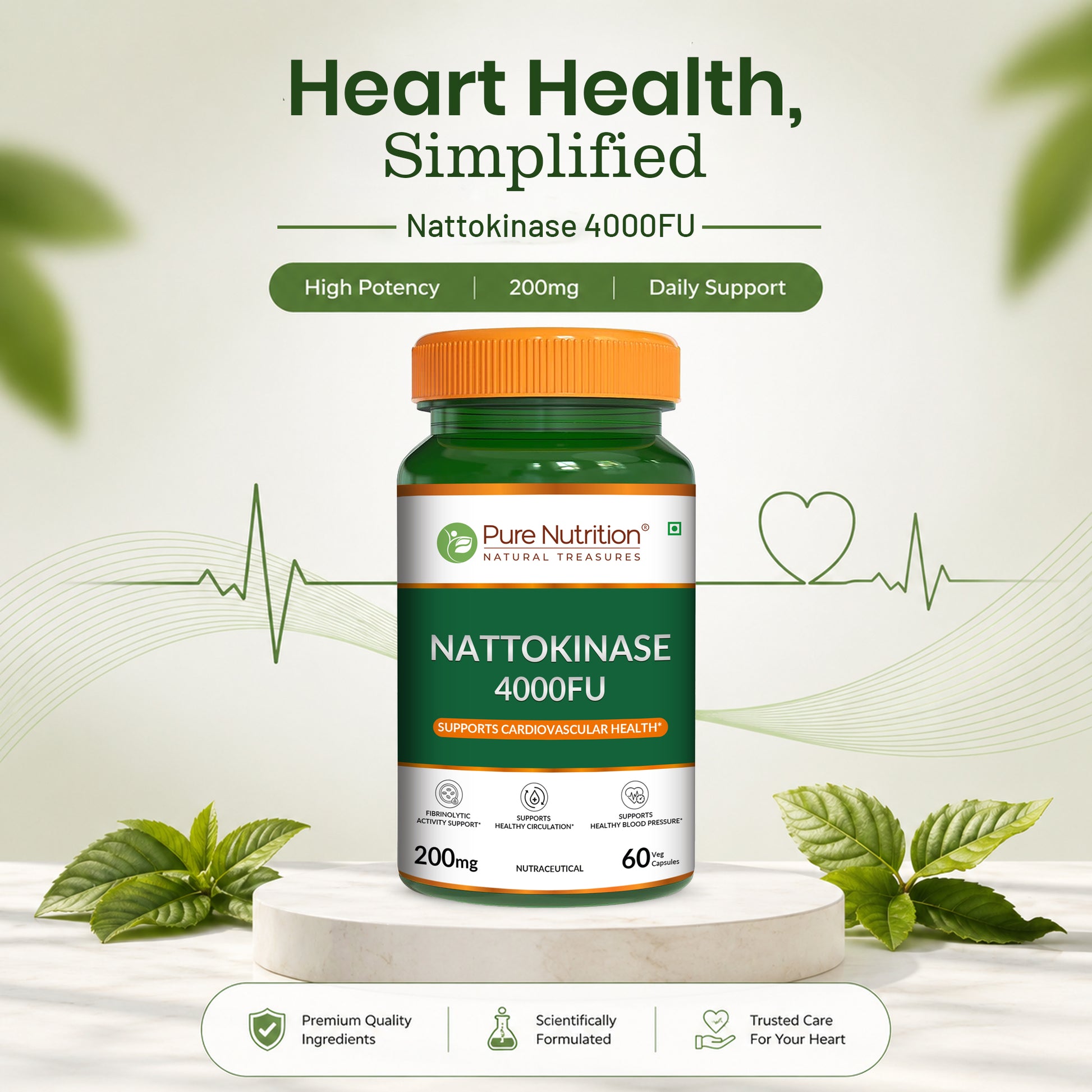 Pure Nutrition Nattokinase 4000FU 