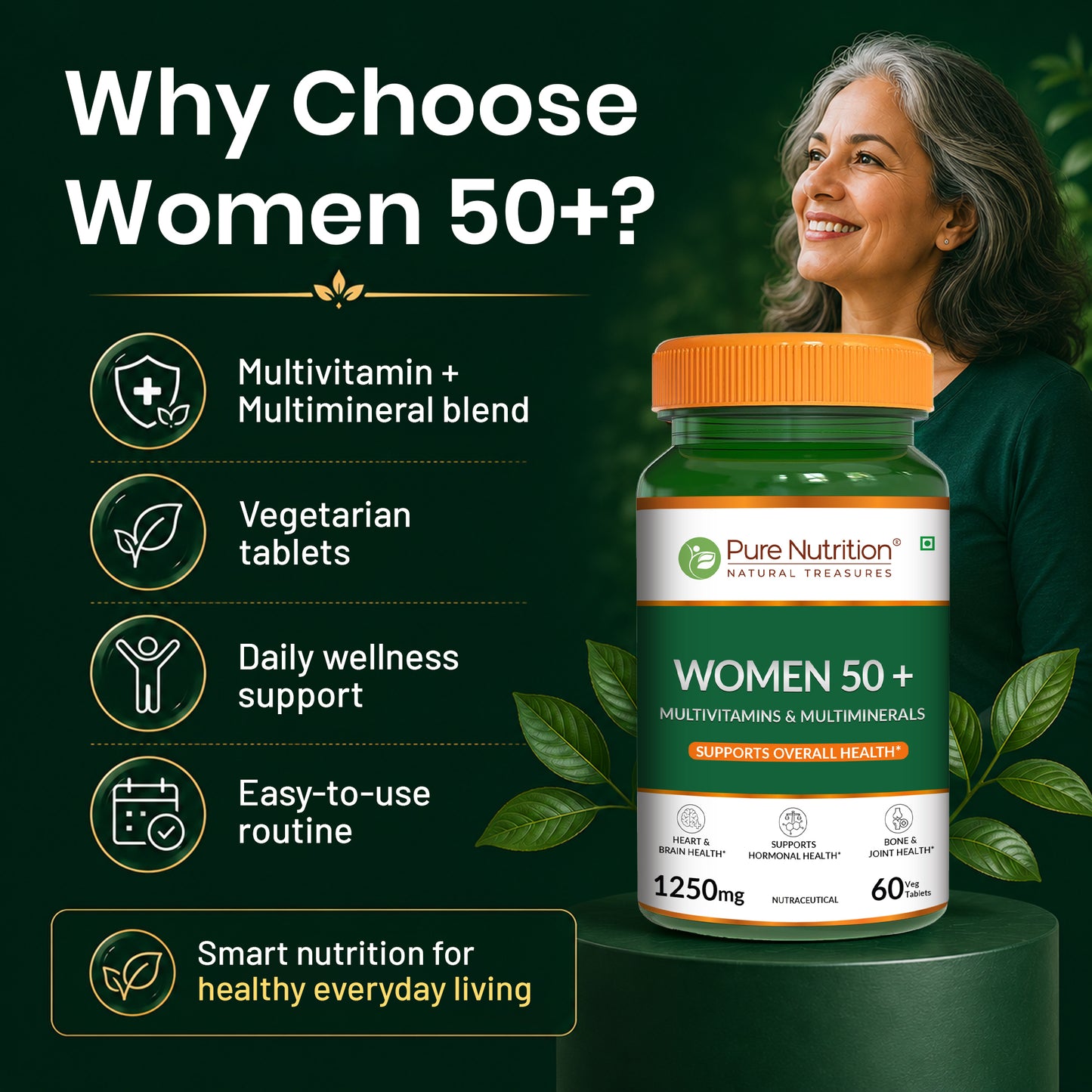 Pure Nutrition Women 50+ multivitamin 