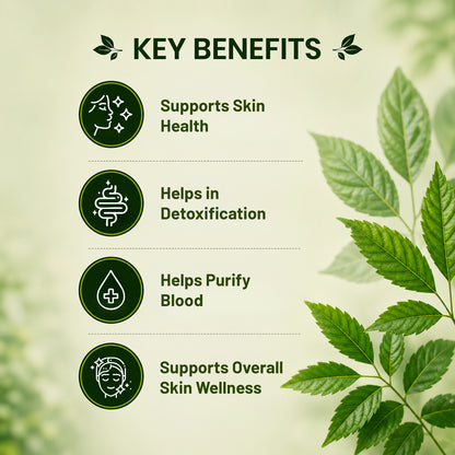 Pure Nutrition Neem Tablets | Ayurvedic Neem Extract Supplement | Supports Skin Wellness & Daily Detox Support 