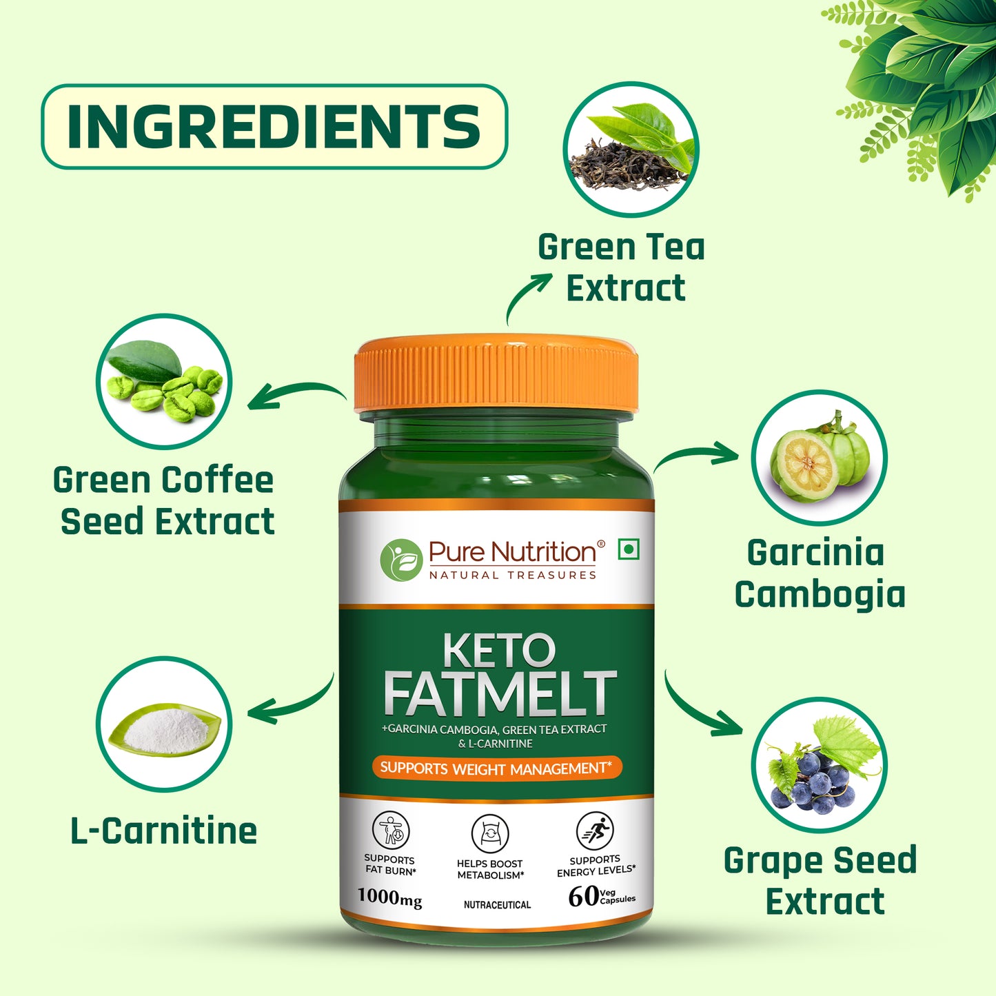 Pure Nutrition Keto Fatmelt 