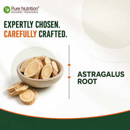 Astragalus Root Extract 500mg | 60 Veg Capsules | Astragalus membranaceus