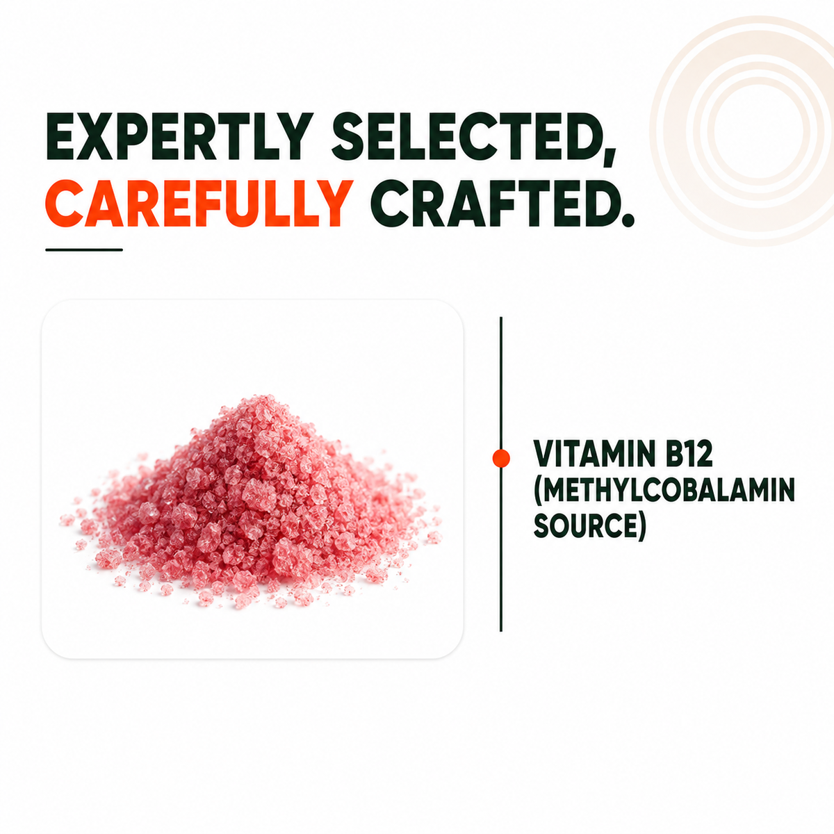 Vitamin B12 Methylcobalamin 1500 mcg  Energy, Nerve & Mood Support | 120 Tablets