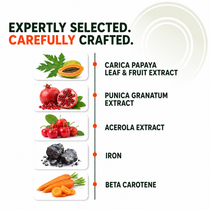 Papaya Leaf and Fruit  Extract Tablets  Boost Immunity & Platelet Count Naturally