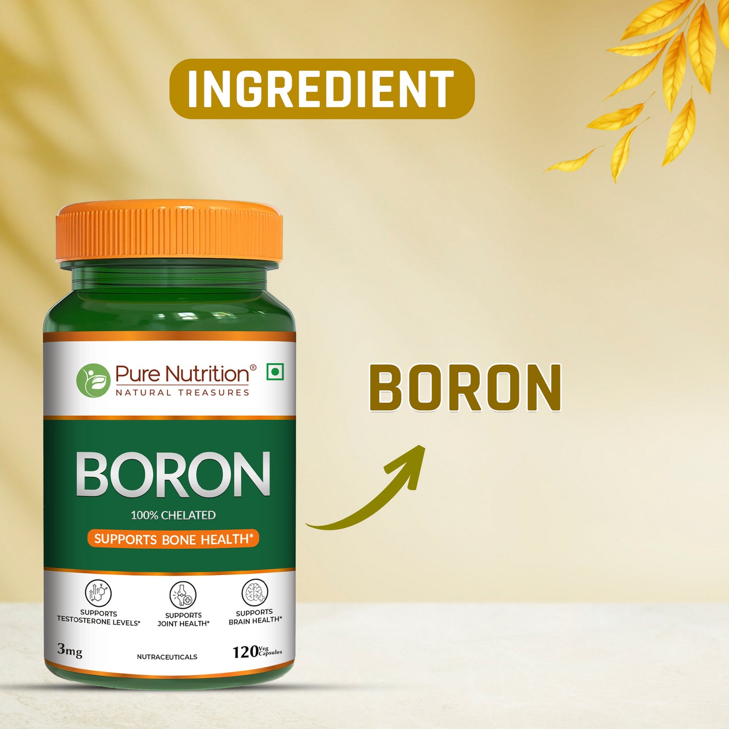 Boron 3mg (Chelated Form)