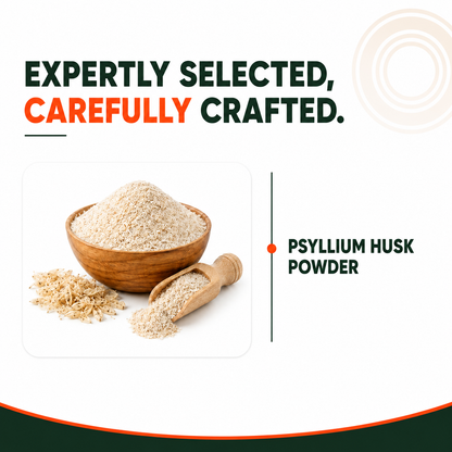 Psyllium Husk Isabgol Powder | Natural Fiber Supplement for Digestion & Regularity | 500g