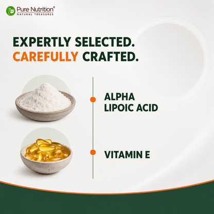 Alpha Lipoic Acid (ALA) 305 mg with Vitamin E | 120 Veg Tablets