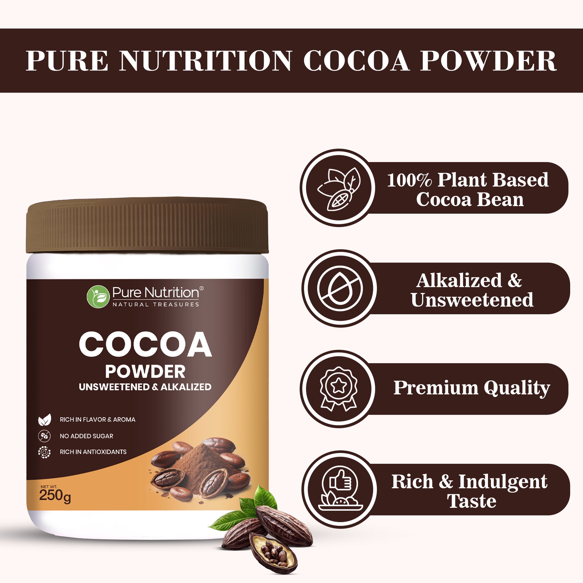 Pure Nutrition Cocoa Powder 