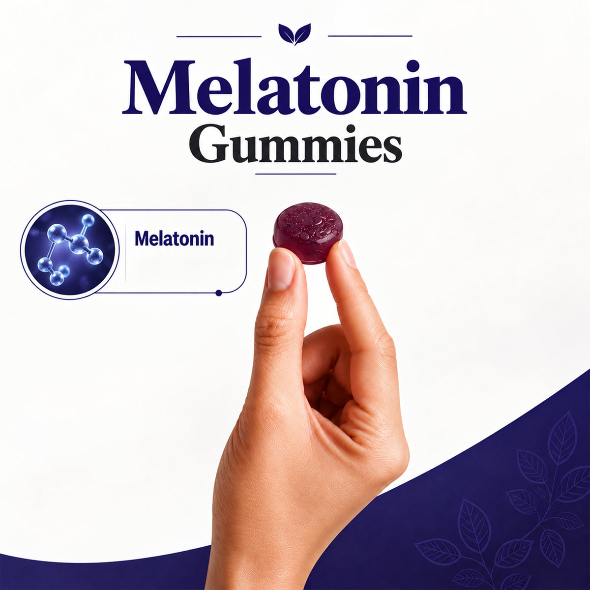 Melatonin Sleep Gummies 10mg | 60 Blueberry Flavour Gummies | Adult Supplement