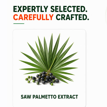 Saw Palmetto 10:1 Extract 1000mg | Supports Men's Health & Hormonal Balance | 120 Veg Capsules