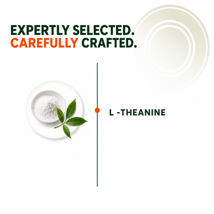 L-Theanine 200mg | Supports Calmness, Focus & Cognitive Function| 120 capsules