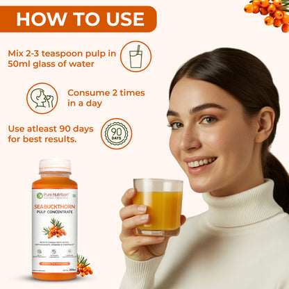 Sea Buckthorn Pulp Concentrate  300ml | Skin, Immunity & Omega Fatty Acids