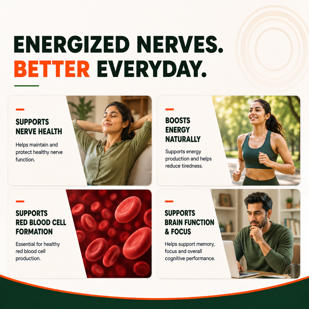 Vitamin B12 Methylcobalamin 1500 mcg  Energy, Nerve & Mood Support | 120 Tablets