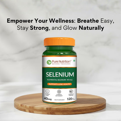 Selenium 40 mcg (L-Selenomethionine) | 120 Veg Capsules