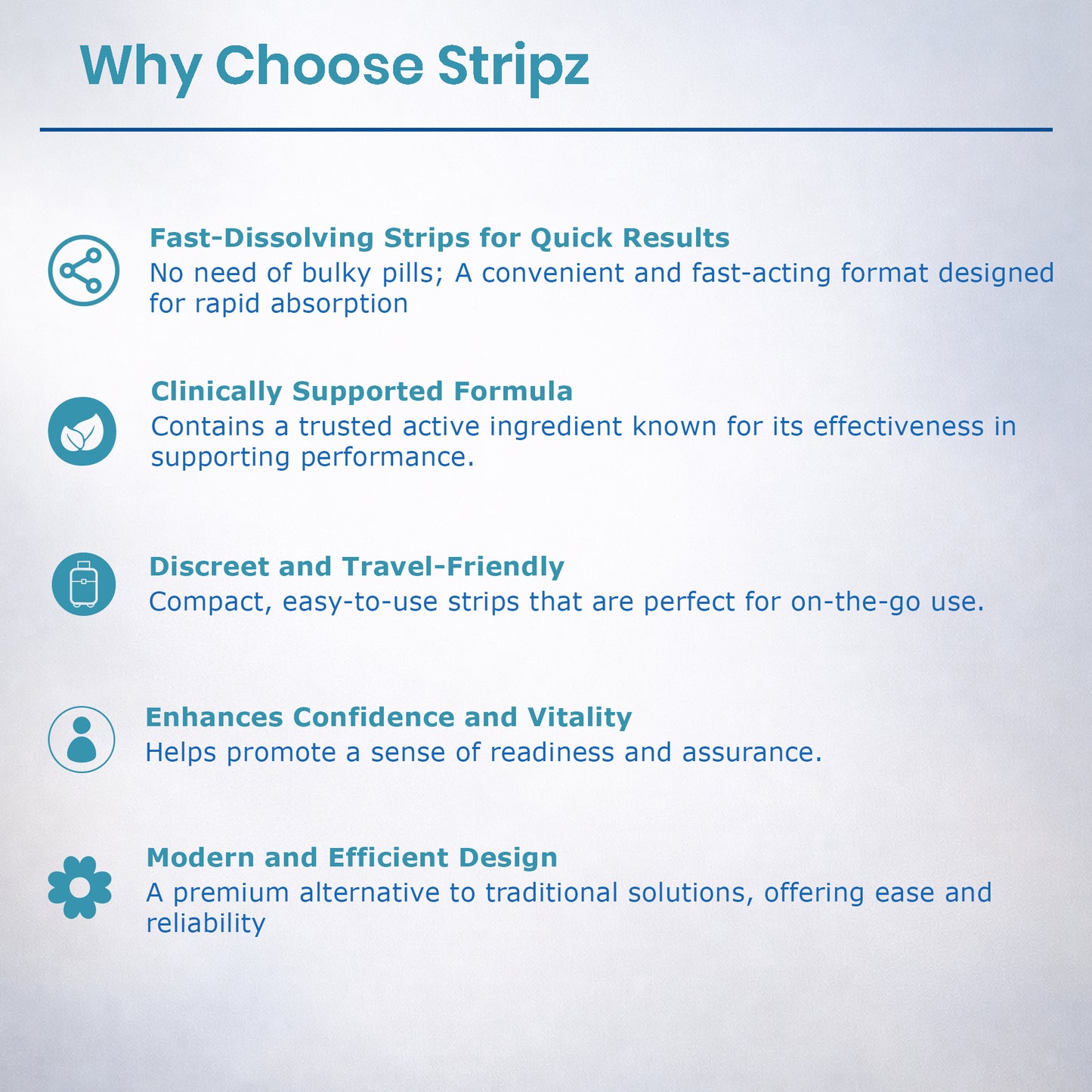 Stripz Perform Pro Oral Strips (Tadalafil IP 20 mg) | Peppermint Flavour
