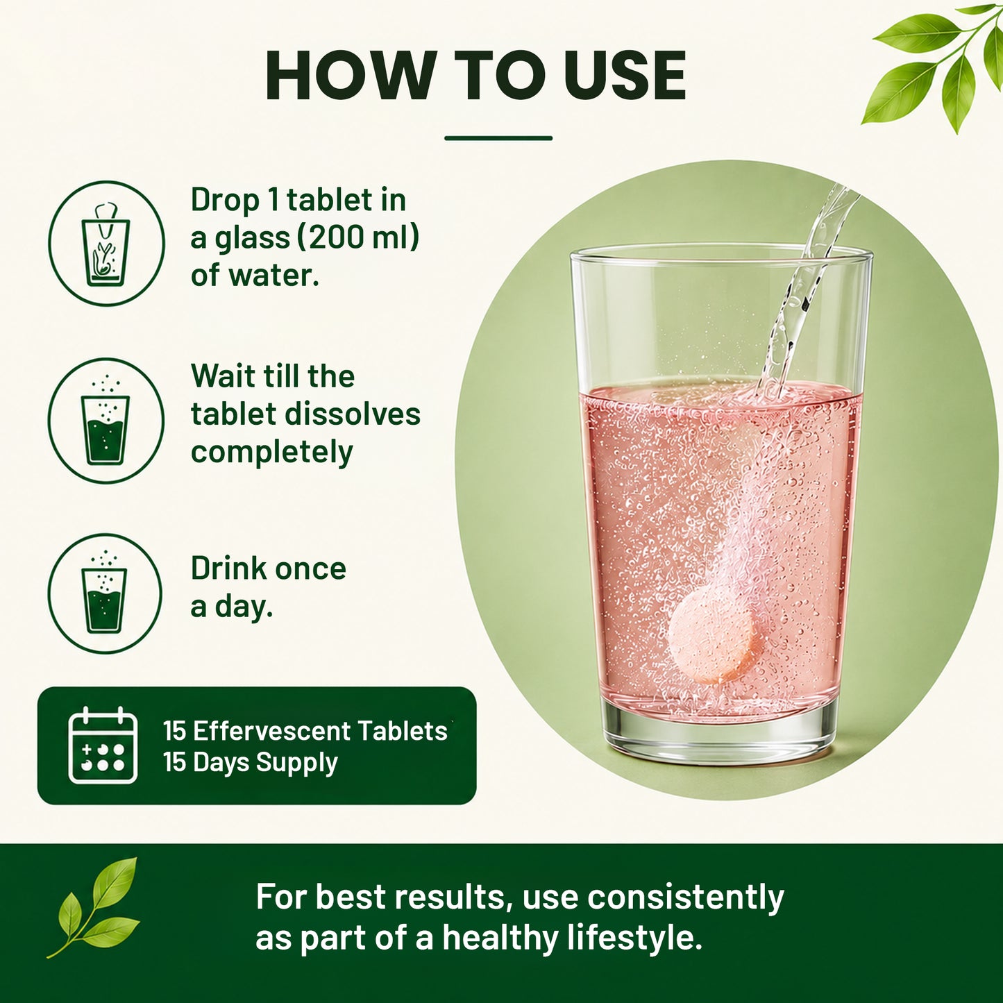 ACV Moringa Effervescent Tablets – Apple Flavour | Detox & Metabolism