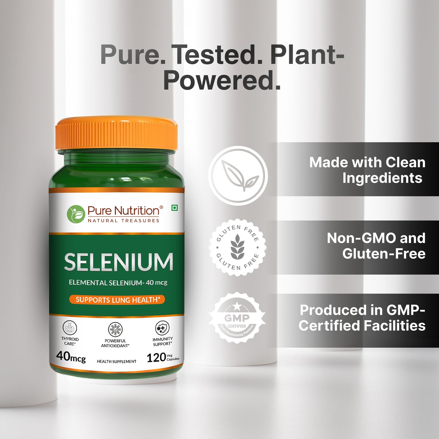 Selenium 40 mcg (L-Selenomethionine) | 120 Veg Capsules