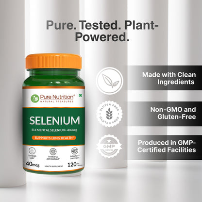 Selenium 40 mcg (L-Selenomethionine) | 120 Veg Capsules