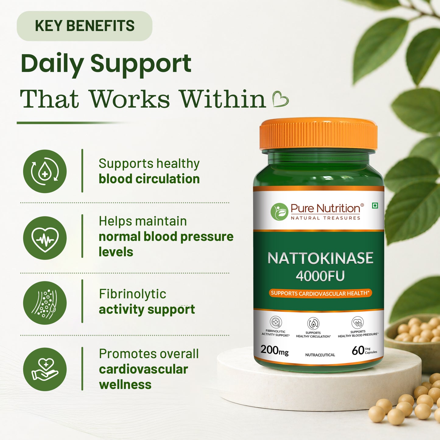 Pure Nutrition Nattokinase 4000FU 