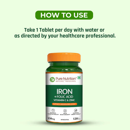 Pure Nutrition Iron + Folic Acid