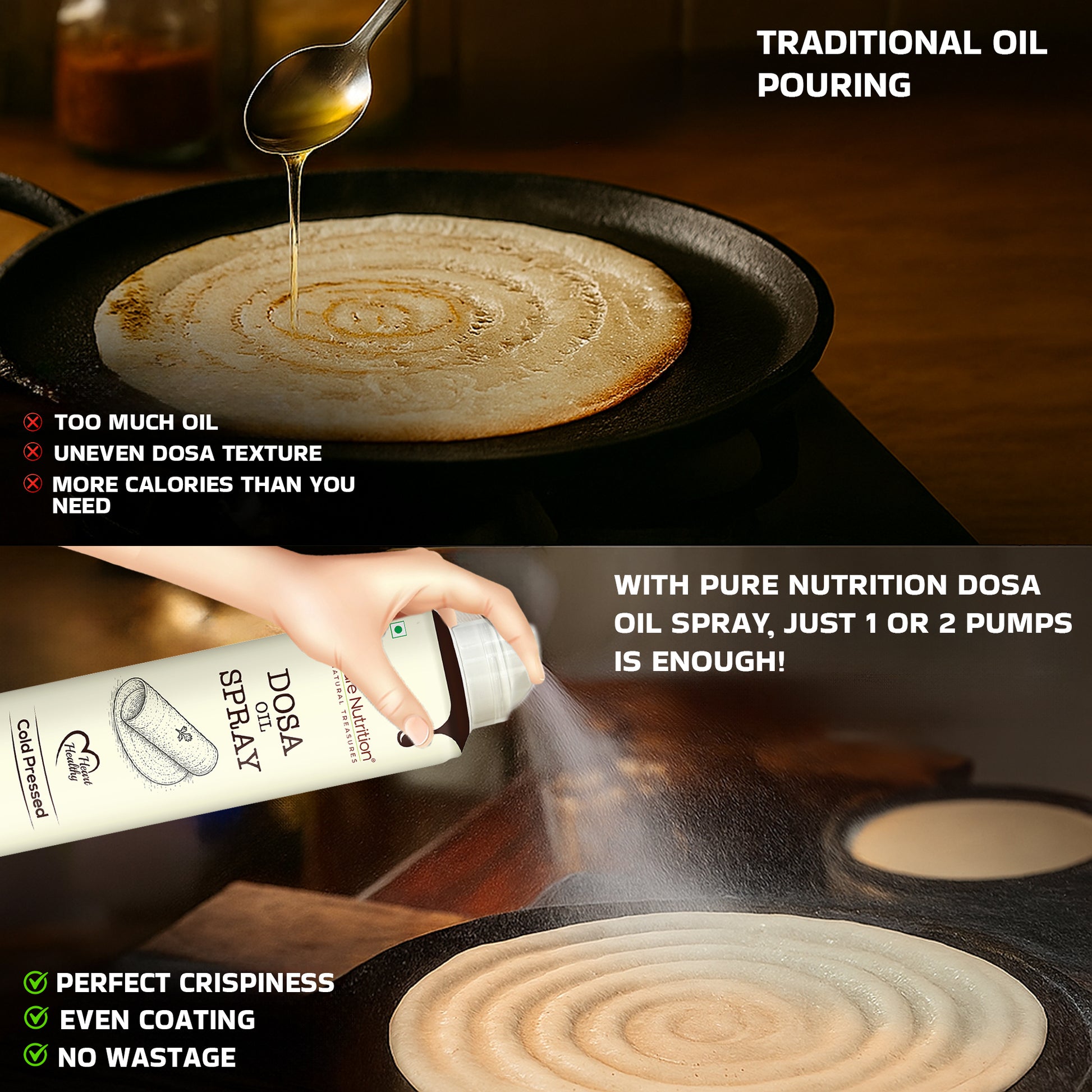 Dosa oil spray bottle 