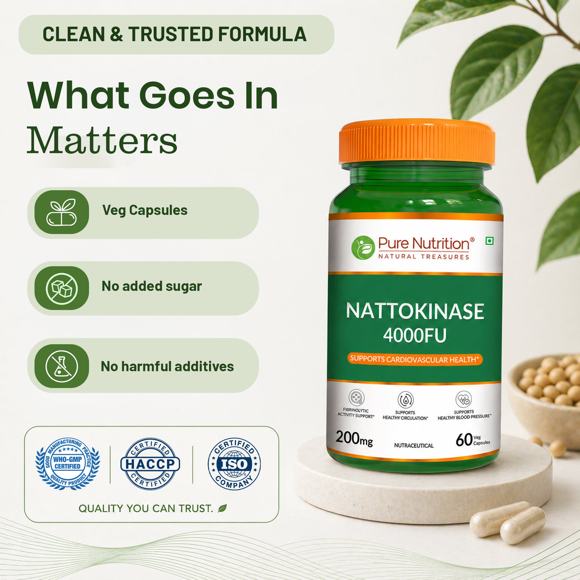 Pure Nutrition Nattokinase 4000FU 
