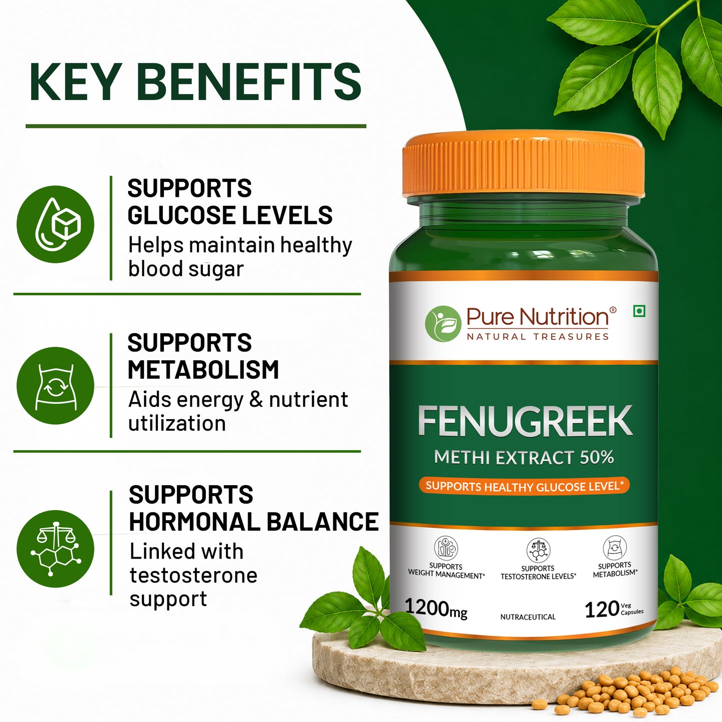  Pure Nutrition Fenugreek Seed Extract 