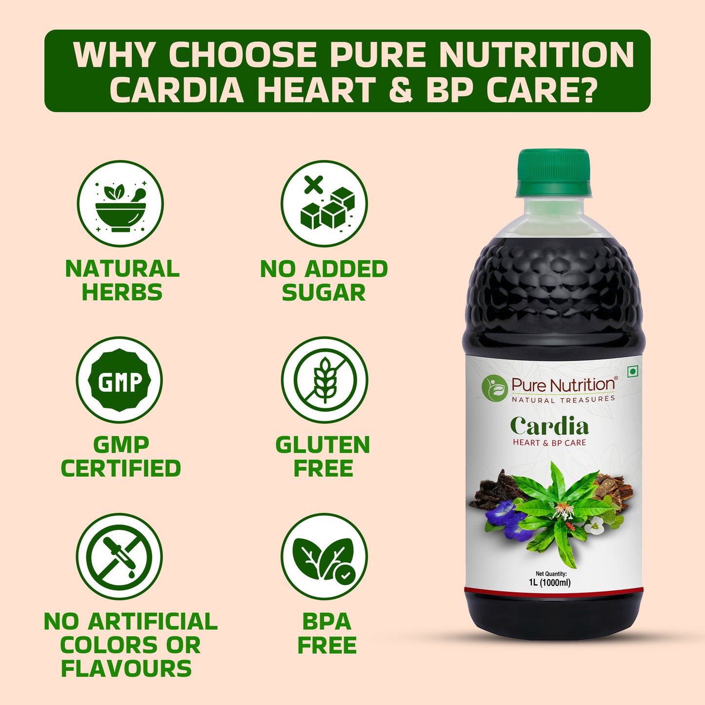 Pure Nutrition Cardia Herbal Juice