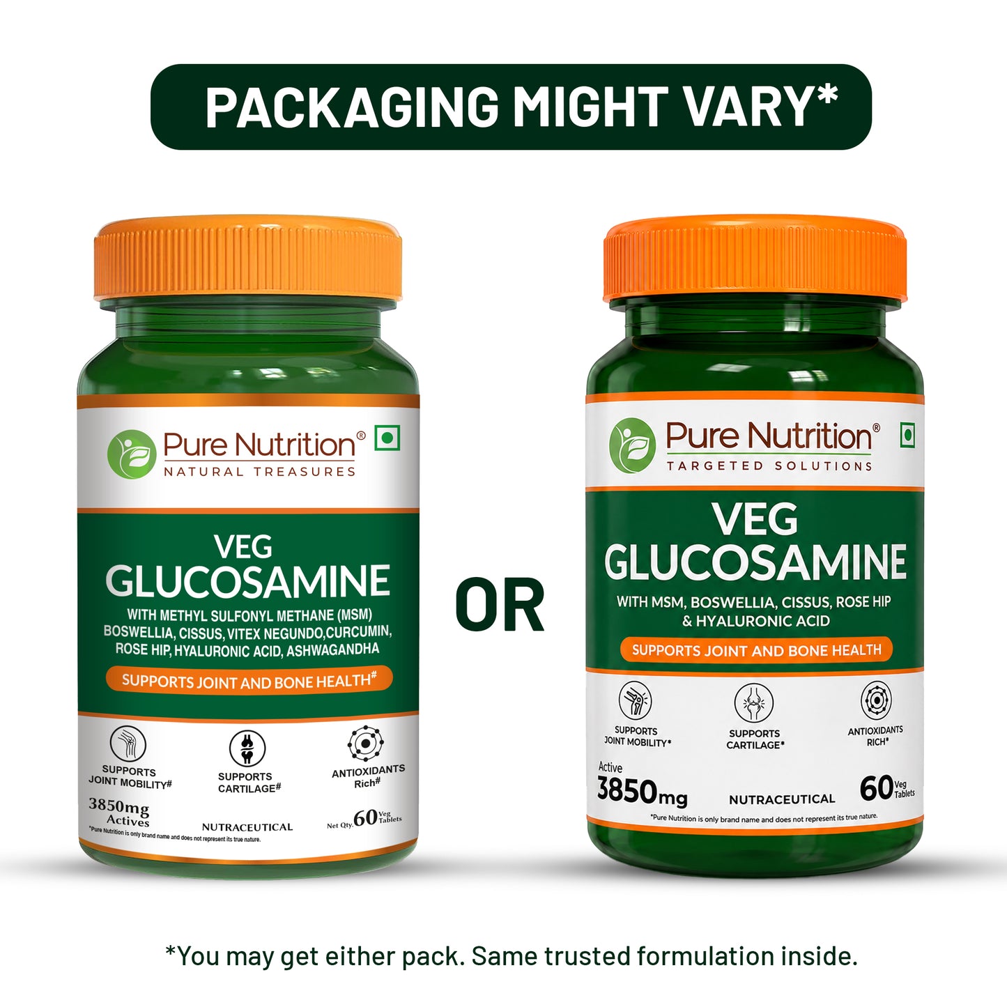 Veg Glucosamine with MSM – 60 Tablets | Joint Pain & Flexibility