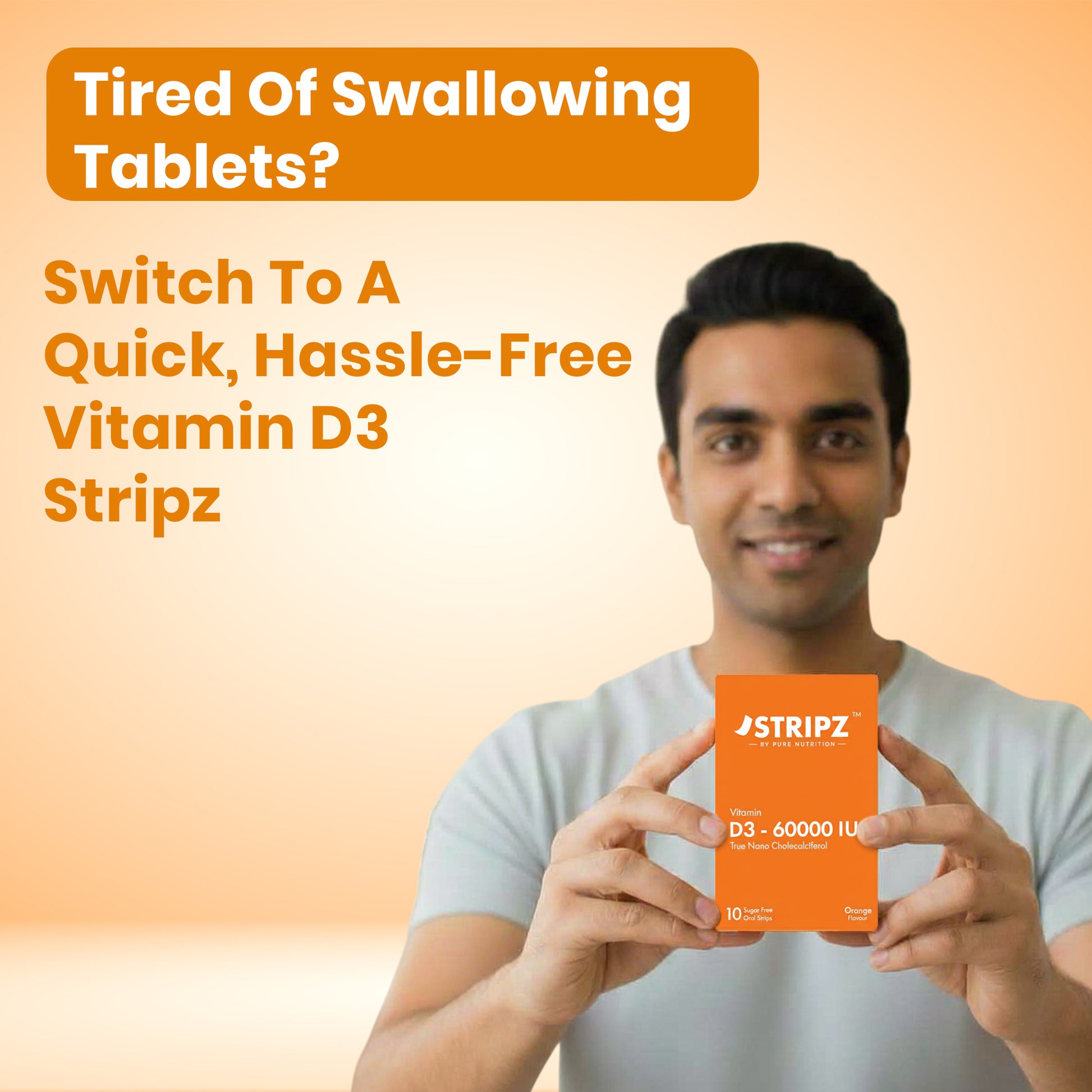 Stripz by Pure Nutrition Vitamin D3 60000 IU 
