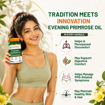 Evening Primrose Oil  GLA (Gamma Linolenic Acid) | Hormonal & Skin Support