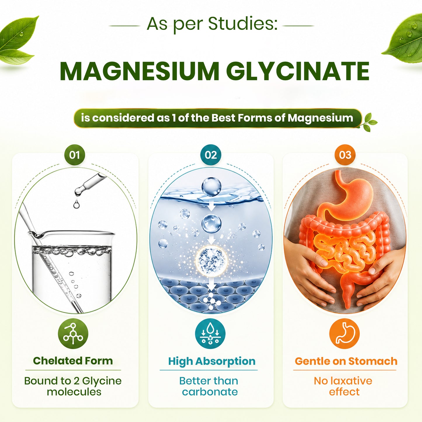 Magnesium Glycinate 350mg with Zinc Capsules | Sleep Support, Stress Relief & Bone Health | 120 Capsules