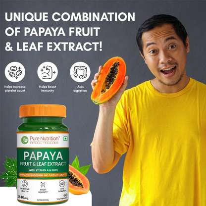 Papaya Leaf and Fruit  Extract Tablets – Boost Immunity & Platelet Count Naturally