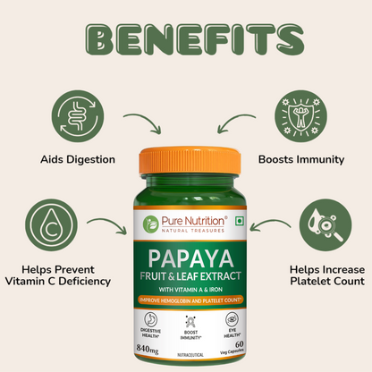 Papaya Leaf and Fruit  Extract Tablets – Boost Immunity & Platelet Count Naturally