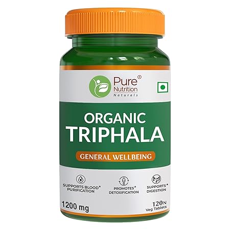 Triphala Extract Supplement - 120 Vegetarian Tablets | Supports Digestion and Boosts Immunity