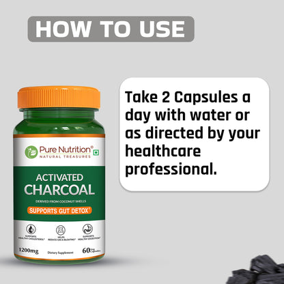 How to use Pure Nutrition Activated Charcoal capsules