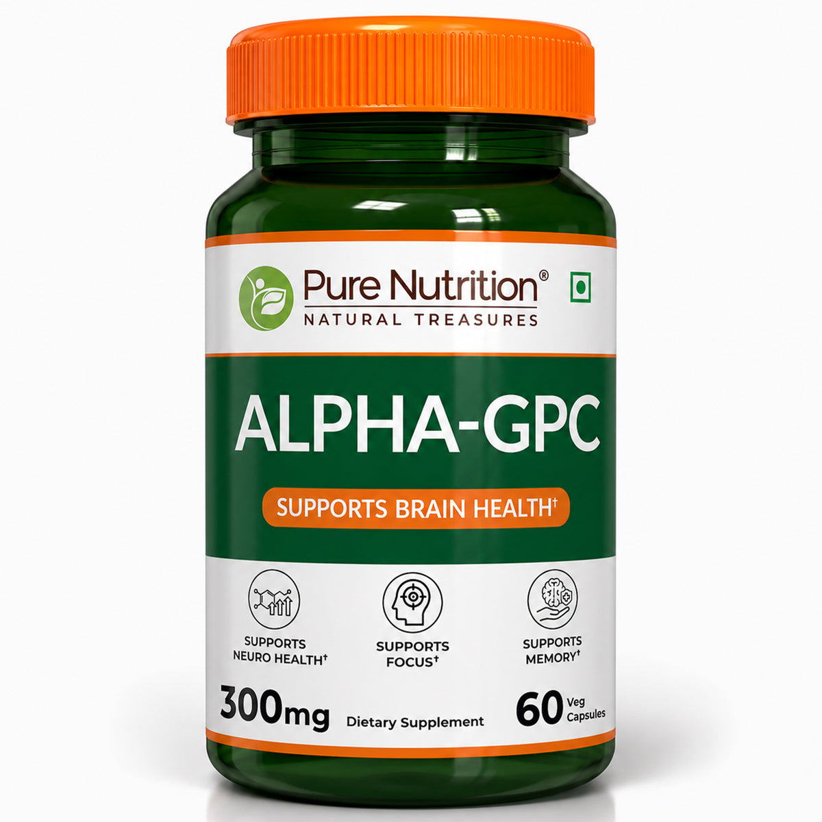Pure Nutrition Alpha GPC 300mg capsules for brain health