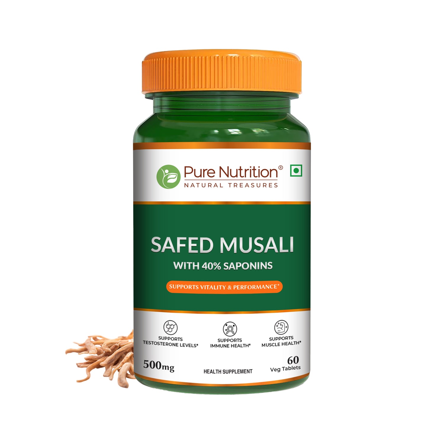 Pure Nutrition Safed Musli – 60 Veg Tablets