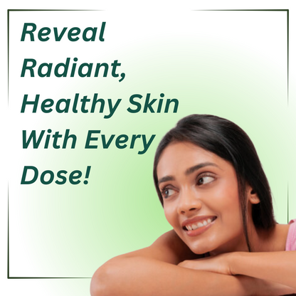 Smiling woman demonstrating how Pure Nutrition Saw Palmetto can help reveal radiant, healthy skin with every dose.
