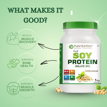 Pure Nutrition Soy Protein Powder, 100% Pure - 1kg